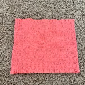 coral tube top